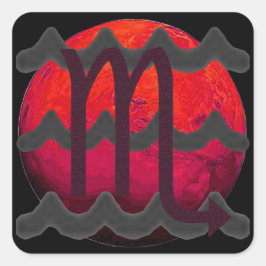 Skorpio Quadratischer Aufkleber