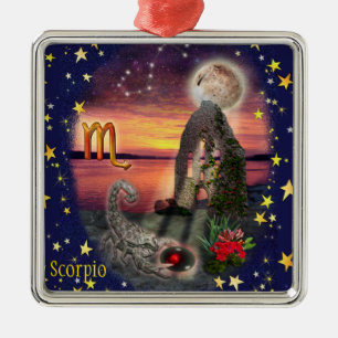 Skorpio Silbernes Ornament