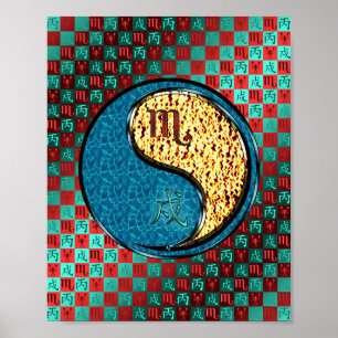 Skorpio und Feuerhund Poster