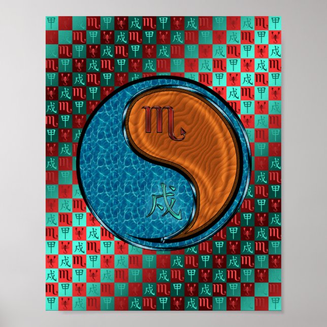 Skorpio und Holzhund Poster (Vorne)