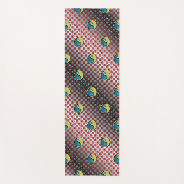 Skorpio und Metallschlange Yogamatte (Vorderseite)