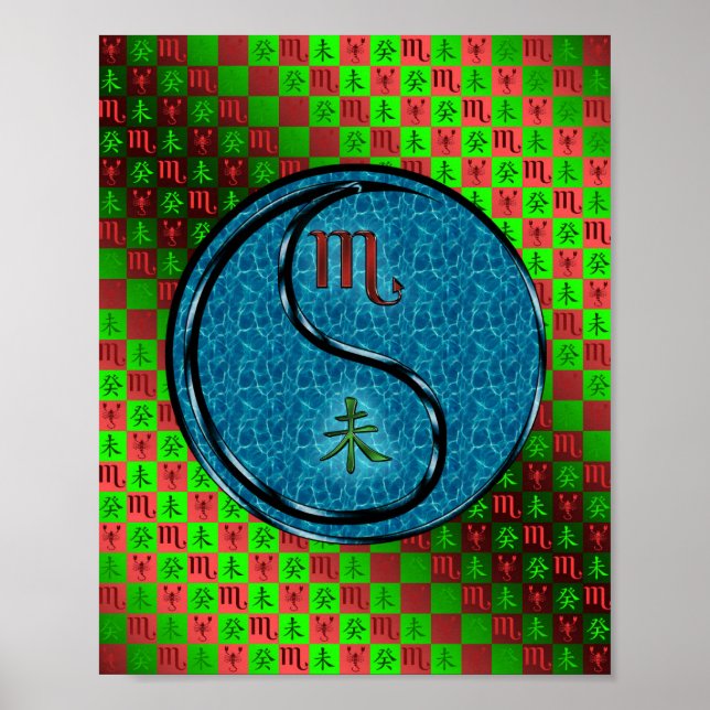 Skorpio und Wasserziege Poster (Vorne)