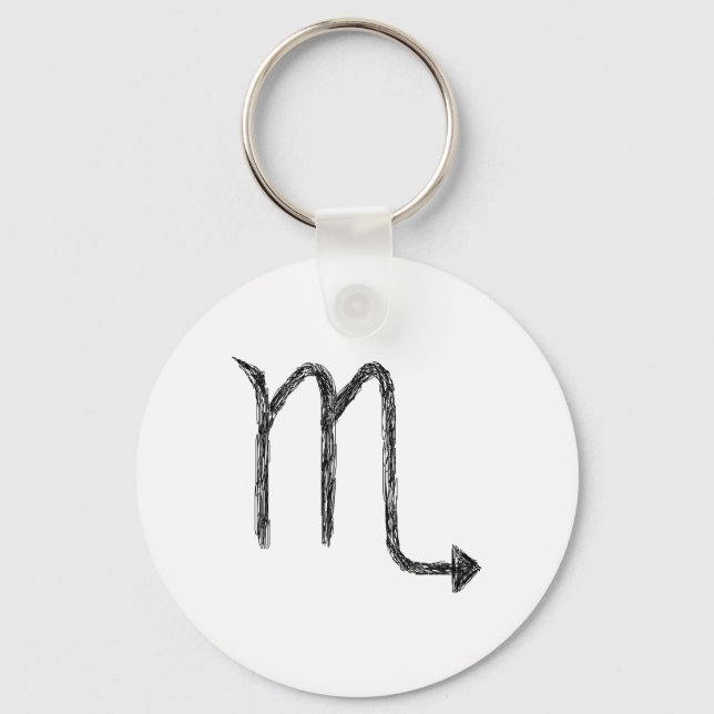 Skorpio. Zodiac Astrologie Zeichen. Schlüsselanhänger (Vorderseite)