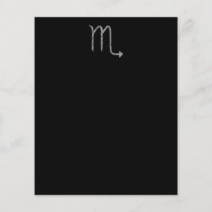 Skorpio. Zodiac Astrologie Zeichen. Schwarz.