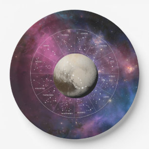 Skorpio Zodiac Astrologisches Zeichen - Planet Plu Pappteller