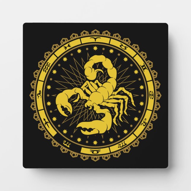 Skorpio - Zodiac - Symbol - Horoskop Fotoplatte (Vorderseite)