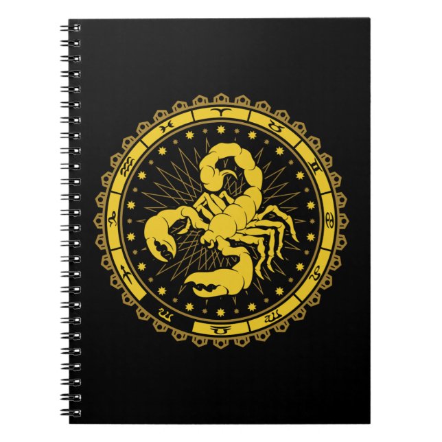 Skorpio - Zodiac - Symbol - Horoskop Notizblock (Vorderseite)