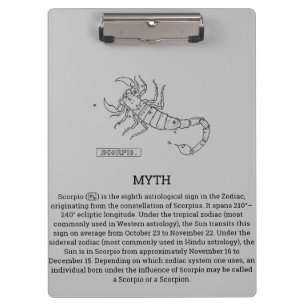 Skorpio-Zwischenablage Klemmbrett