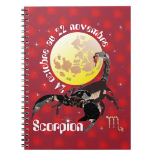 Skorpion 24 octobre au 22 novembre Carnet Notizblock