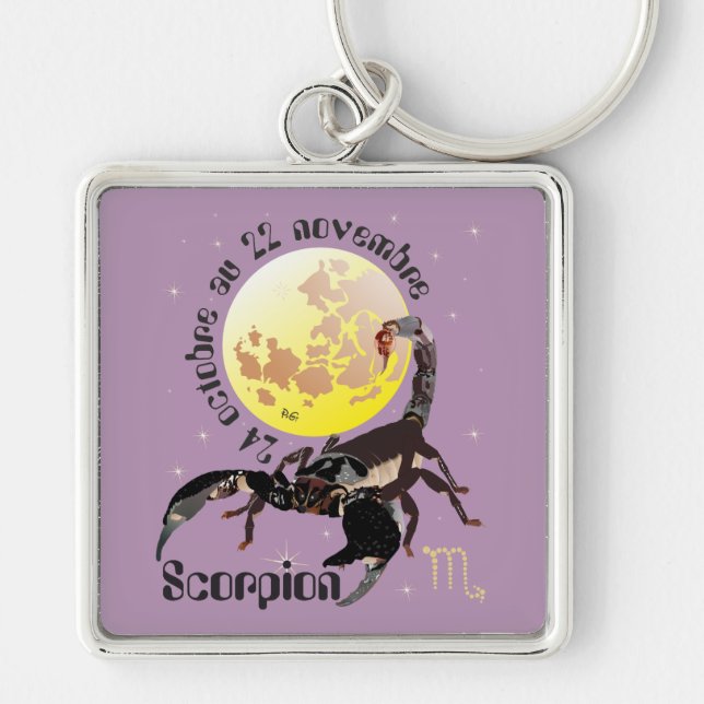 Skorpion 24 octobre au 22 novembre Porte-clés Schlüsselanhänger (Vorne)