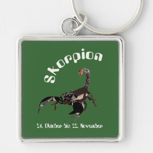Skorpion 24. Okt bis 22. Nov. Schlüsselanhänger be
