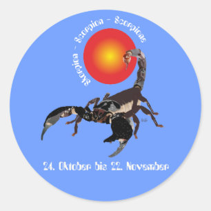 Skorpion 24. Oktober bis 22. November Aufkleber