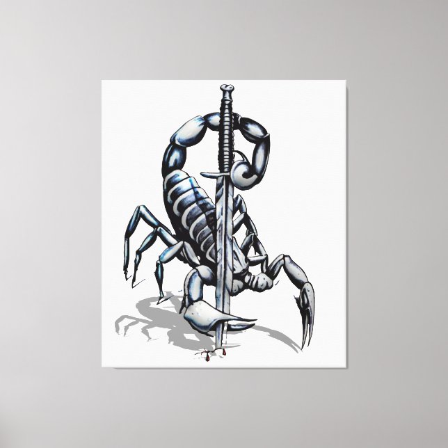 Skorpion, 3D-Illustration iPad Pro Cover Tapestry Leinwanddruck (Vorderseite)