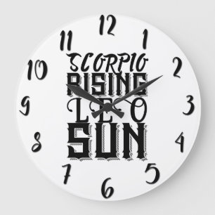 Skorpion Aufgang Löwe Sonne Astrologie Horoskop St Große Wanduhr
