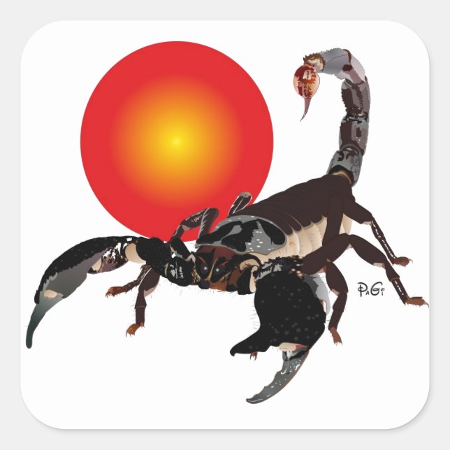 Skorpion Aufkleber (Vorderseite)
