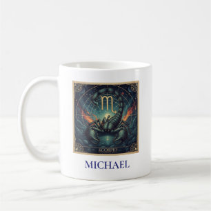 Skorpion Blue Celestial Zodiac Kaffeetasse