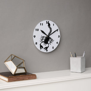 Skorpion Design Runde Wanduhr