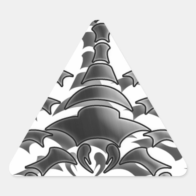 Skorpion Dreieckiger Aufkleber (Vorderseite)