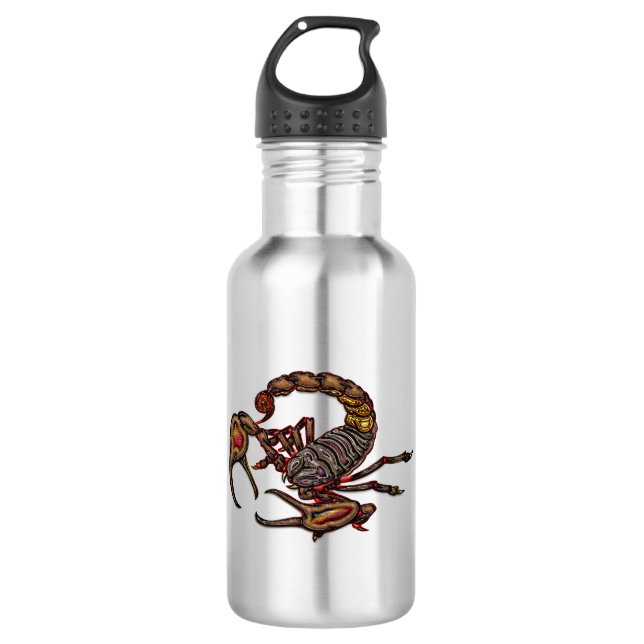 Skorpion Edelstahlflasche (Vorderseite)