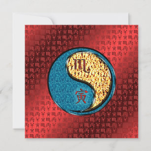 Skorpion & Feuer-Tiger Karte