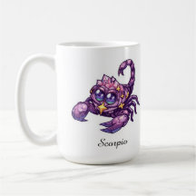 Skorpion Himmels-Tierkreis-Tasse - Rosa Skorpion K