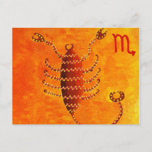 Skorpion Horoskop Sternzeichen Postkarte