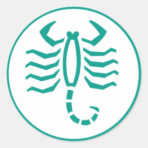 Skorpion Horoskop Zodiac Schilderkleber Runder Aufkleber