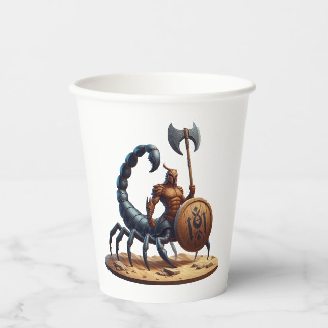 Skorpion Man Pappbecher (Vorderseite)