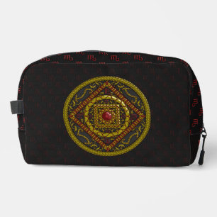 Skorpion-Mandala Waschbeutel