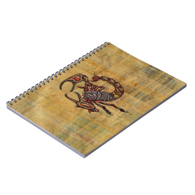 Skorpion Notizblock (Linke Seite)