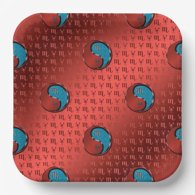 Skorpion Pappteller (Vorderseite)