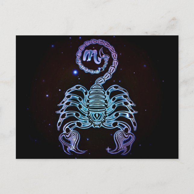 Skorpion Postkarte (Vorderseite)