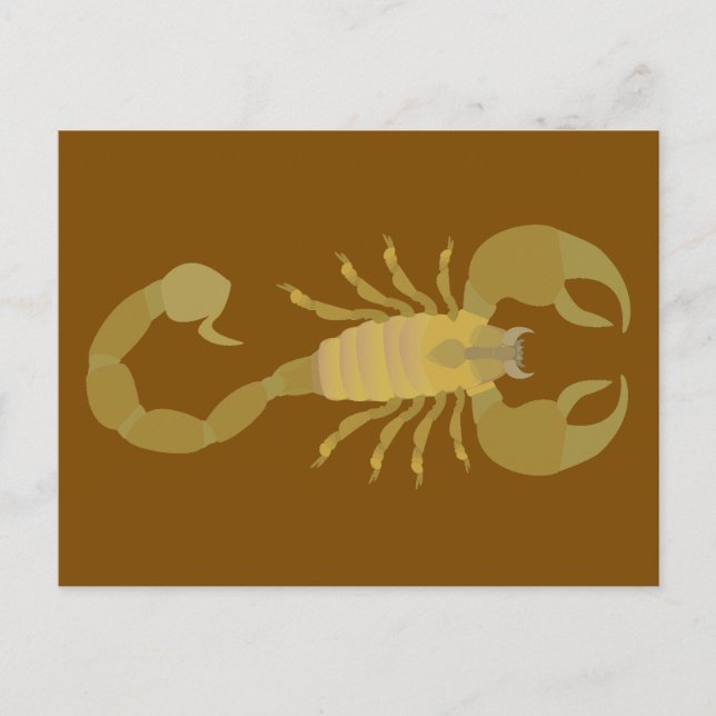 Skorpion Postkarte (Vorderseite)