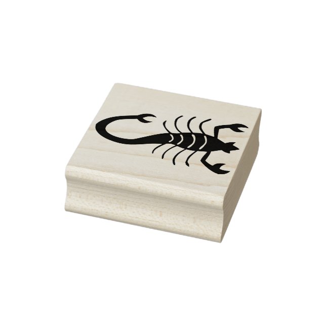 Skorpion Silhouette Briefmarke Gummistempel (Stempel)