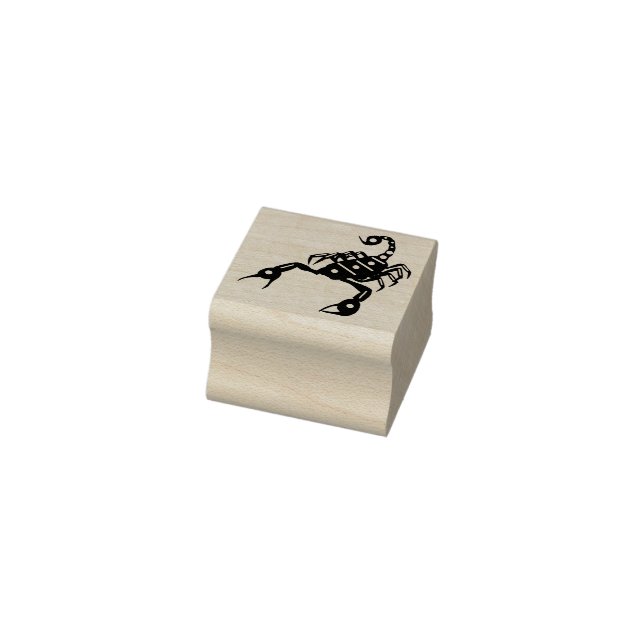 Skorpion Skorpio Bug Insekt Silhouette Kunst Gummistempel (Stempel)