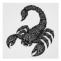 Skorpion Skorpion-Siegel — Mythische Zodiac-Tinte