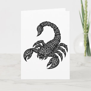 Skorpion Skorpion Sigil — Mythische Zodiac-Tintear Karte