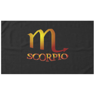 Skorpion Stern Gold Tischdecke