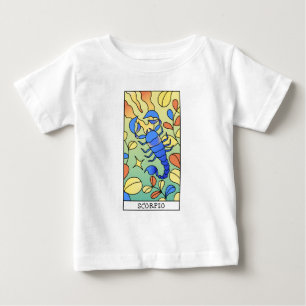 Skorpion-Sternzeichen Abstract Art Vintage Baby T-shirt