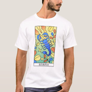 Skorpion-Sternzeichen Abstrakte Kunst Vintage T-Shirt