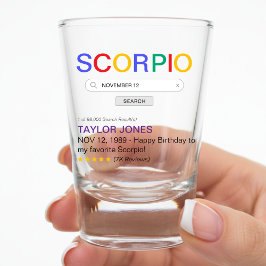 Skorpion Sternzeichen Astrologie Website-Suchergeb Schnapsglas