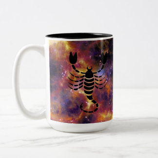 Skorpion Sternzeichen Galaxie Design – Mystische A Zweifarbige Tasse
