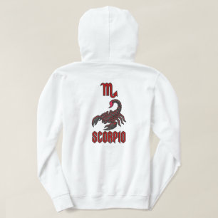 Skorpion Sternzeichen Karmesinroter Skorpion Kosmi Hoodie