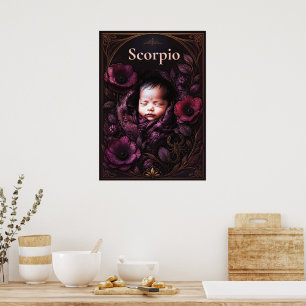Skorpion-Sternzeichen-Kunst Traumhafte Astrologi Poster