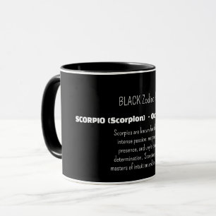 Skorpion-Sternzeichen Persönlichkeitsmerkmale Tasse