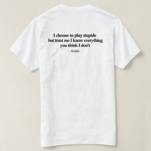 Skorpion Sternzeichen Shirt Astrologie Skorpion Ge