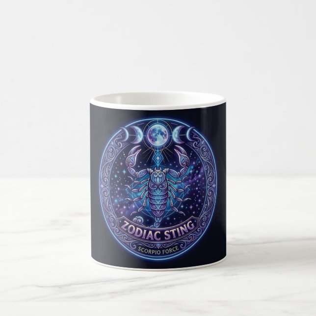 Skorpion Sternzeichen Stich Celestiales Grafikdesi Kaffeetasse (Mittel)