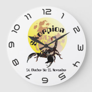 Skorpion - Sternzeichen Uhr