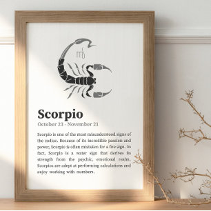 Skorpion-Sternzeichenposter Poster
