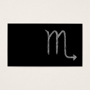Skorpion. Tierkreis-Astrologie-Zeichen. Schwarzes